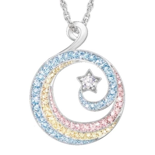 chains trend romantic moon stars fashion luxury creative rainbow zircon hollow necklace banquet charm jewelry wholesale, Silver
chains trend romantic moon stars fashion luxury creative rainbow zircon hollow necklace banquet charm jewelry wholesale, Silver