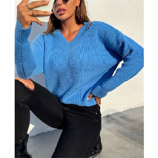 women's sweaters plus size v neck loose sweater women hollow out fashion korean pullover winter, White;black
women's sweaters plus size v neck loose sweater women hollow out fashion korean pullover winter, White;black