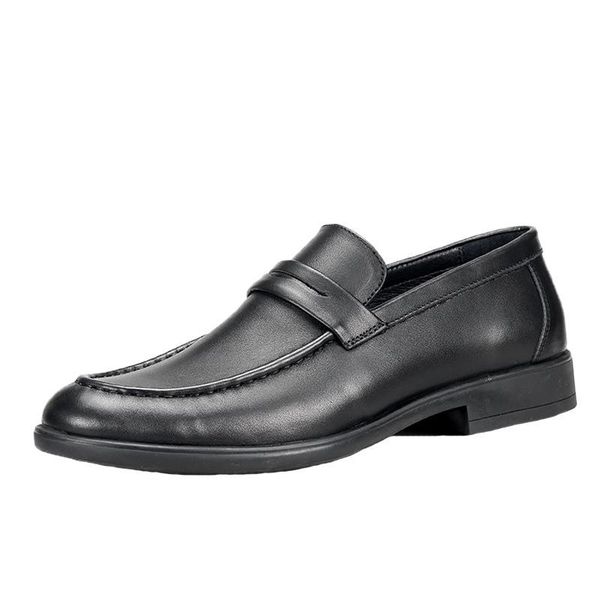 dress shoes genuine leather business mens breathable lazy male british retro men all-match cowhide, Black
dress shoes genuine leather business mens breathable lazy male british retro men all-match cowhide, Black
