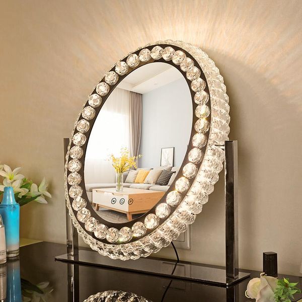 mirrors oval cosmetic deskmirror led crystal home decor with lamp luxury for bedroom drop
mirrors oval cosmetic deskmirror led crystal home decor with lamp luxury for bedroom drop