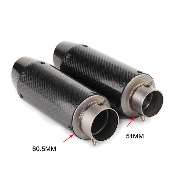 61mm 51mm universal motorcycle carbon fiber exhaust pipe gp muffler racing with sticker for s1000rr r1 r6 s1000r er6n k7 system
61mm 51mm universal motorcycle carbon fiber exhaust pipe gp muffler racing with sticker for s1000rr r1 r6 s1000r er6n k7 system