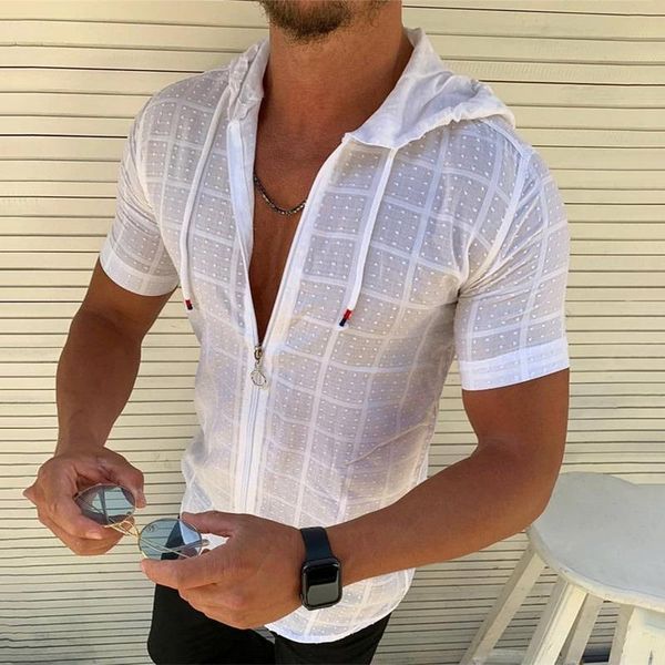 men's casual shirts 2021 summer european and american fitness running sports v-neck zipper hooded striped shirt loose, White;black
men's casual shirts 2021 summer european and american fitness running sports v-neck zipper hooded striped shirt loose, White;black