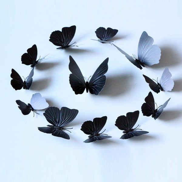 wall stickers 12pcs/set black pvc butterflies sticker for kids rooms art mural refrigerator wedding decoration decals
wall stickers 12pcs/set black pvc butterflies sticker for kids rooms art mural refrigerator wedding decoration decals