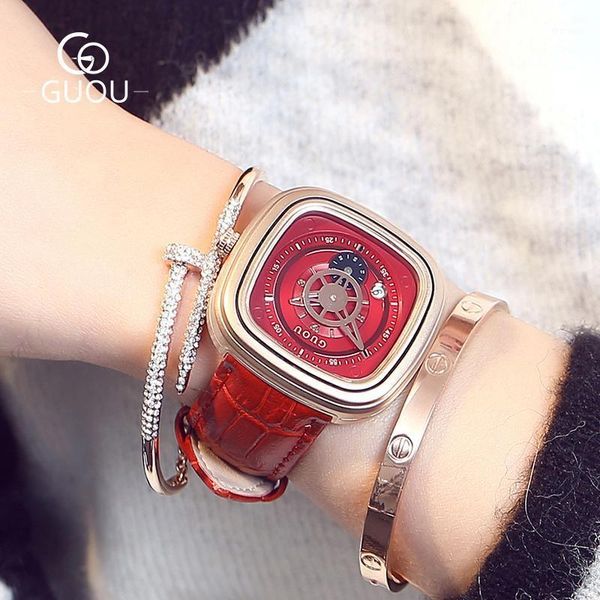 wristwatches square retro waterproof quartz men's watch with calendar fashion trend, Slivery;brown
wristwatches square retro waterproof quartz men's watch with calendar fashion trend, Slivery;brown