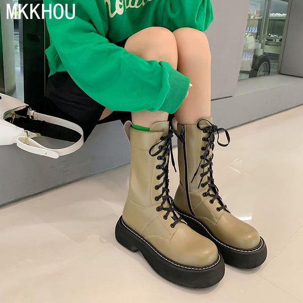 boots mkkhou fashion short women's knight genuine leather lace-up comfortable thick-soled ladies, Black
boots mkkhou fashion short women's knight genuine leather lace-up comfortable thick-soled ladies, Black