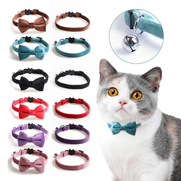 cat collars & leads solid color velvet collar bowtie bowknot puppy chihuahua adjustable safety buckle cats bow tie pets accessories
cat collars & leads solid color velvet collar bowtie bowknot puppy chihuahua adjustable safety buckle cats bow tie pets accessories
