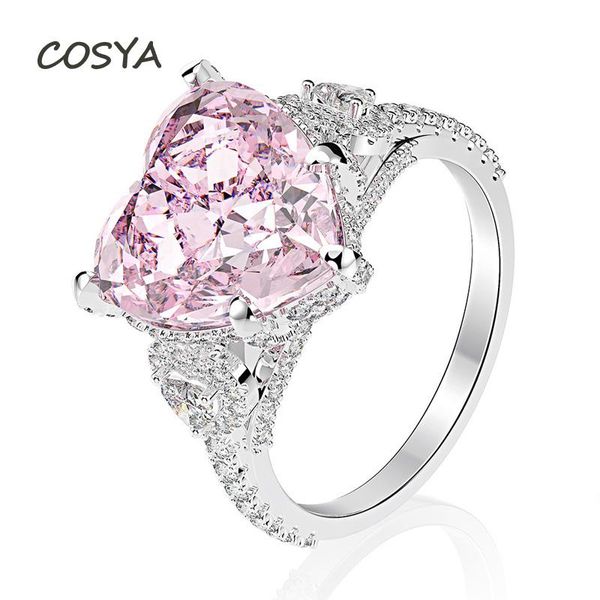 cluster rings cosya 100% 925 sterling silver 12*12mm 11 pink heart high carbon diamond bridal shinning party fine jewelry gift, Golden;silver
cluster rings cosya 100% 925 sterling silver 12*12mm 11 pink heart high carbon diamond bridal shinning party fine jewelry gift, Golden;silver
