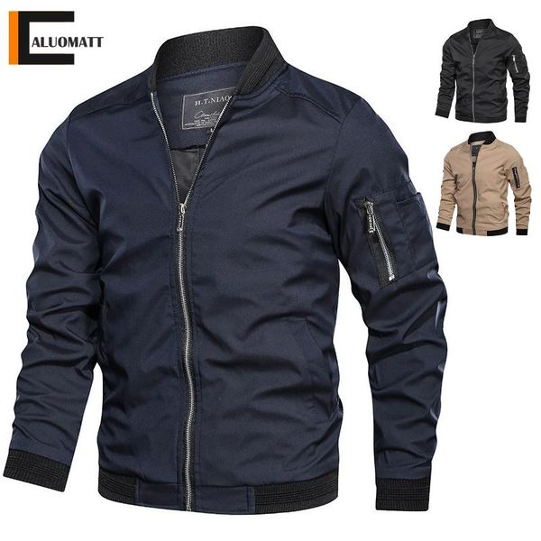 men's jackets spring autumn bomber casual zipper hip hop streetwear pilot baseball jacket men coat fashion brand clothing, Black;brown
men's jackets spring autumn bomber casual zipper hip hop streetwear pilot baseball jacket men coat fashion brand clothing, Black;brown