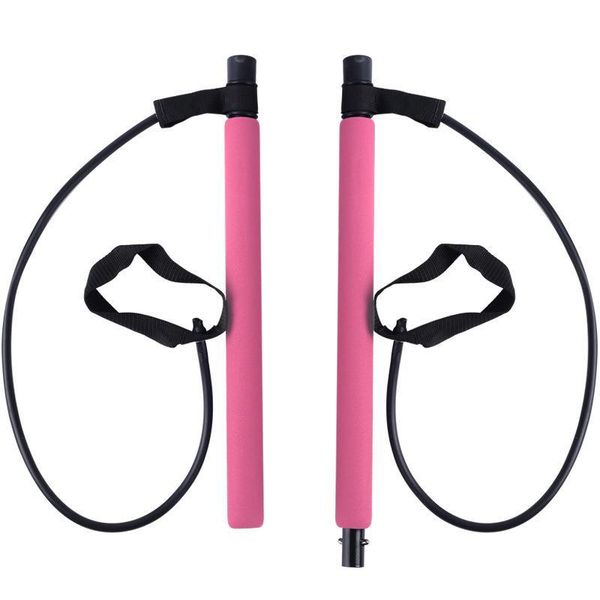 pilates stick resistance band yoga home gym exercise fitness bar with 2 foot stretch for bands
pilates stick resistance band yoga home gym exercise fitness bar with 2 foot stretch for bands