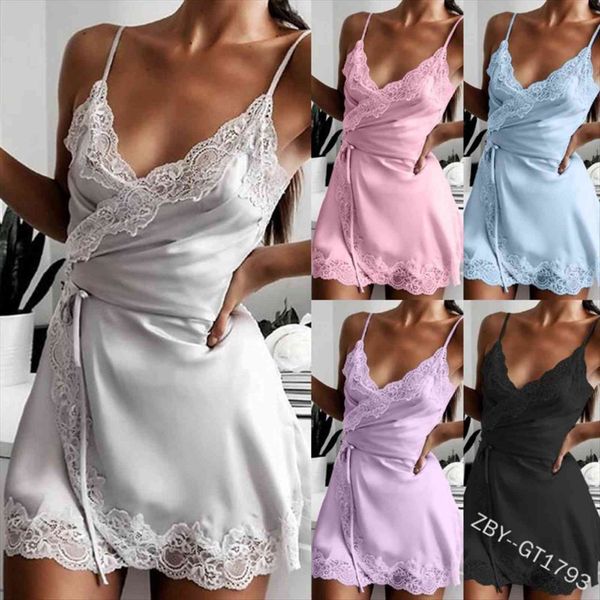 lace silk satin womens sleepwears night dress sleeveless cross v neck nightgown plus size strap sling lingerie nightwear, Black;red 
lace silk satin womens sleepwears night dress sleeveless cross v neck nightgown plus size strap sling lingerie nightwear, Black;red