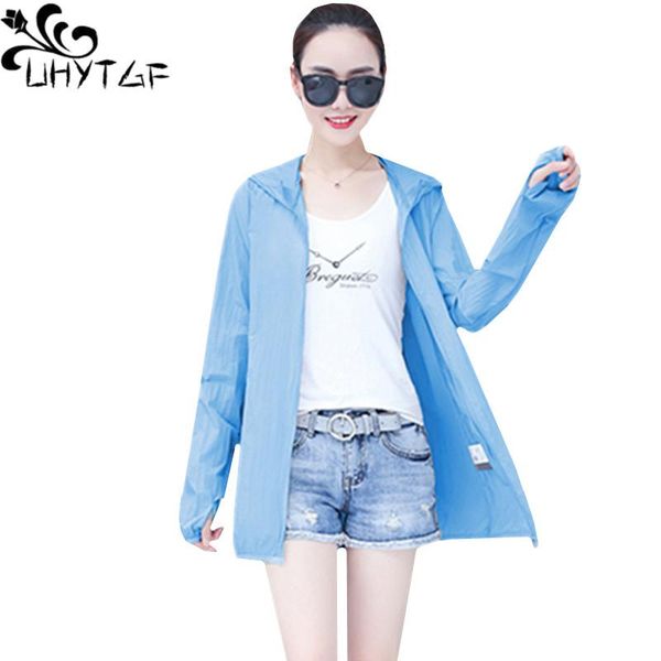 women's jackets uhytgf womens plus size sun protection clothing hooded breathable thin jacket 2021 fashion pocket elegant summer femal, Black;brown
women's jackets uhytgf womens plus size sun protection clothing hooded breathable thin jacket 2021 fashion pocket elegant summer femal, Black;brown