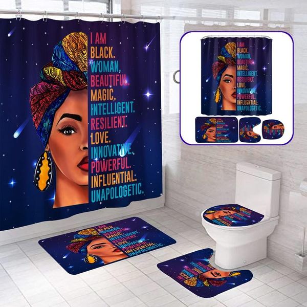 shower curtains african woman print curtain 4 piece carpet cover bath mat pad set waterproof bathroom with 12 hooks
shower curtains african woman print curtain 4 piece carpet cover bath mat pad set waterproof bathroom with 12 hooks