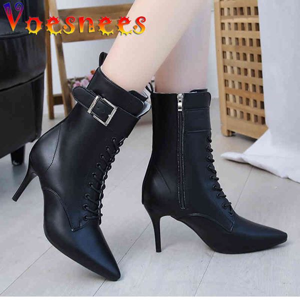 boots stiletto lace-up martin 2021 plus size pointed toe high heels female shoes belt buckle side zipper nakle 09tq, Black
boots stiletto lace-up martin 2021 plus size pointed toe high heels female shoes belt buckle side zipper nakle 09tq, Black