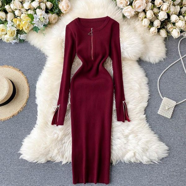 casual dresses teeuiear slim zipper split sleeve autumn bodycon knitted sweater midi dress winter party women sheath pencil, Black;gray
casual dresses teeuiear slim zipper split sleeve autumn bodycon knitted sweater midi dress winter party women sheath pencil, Black;gray