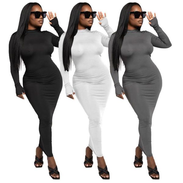 casual dresses women full sleeve solid slim package long maxi dress summer autumn, Black;gray
casual dresses women full sleeve solid slim package long maxi dress summer autumn, Black;gray