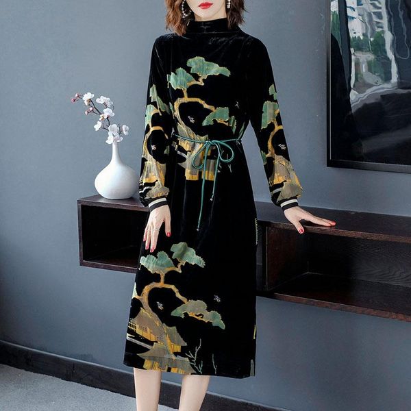 casual dresses 2021 female vintage black velvet midi autumn winter 3xl plus size dress elegant women bodycon party vestidos mh18, Black;gray
casual dresses 2021 female vintage black velvet midi autumn winter 3xl plus size dress elegant women bodycon party vestidos mh18, Black;gray