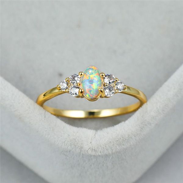 fashion gold color thin wedding ring charming crystal round stone engagement dainty female white oval opal rings for women, Slivery;golden
fashion gold color thin wedding ring charming crystal round stone engagement dainty female white oval opal rings for women, Slivery;golden