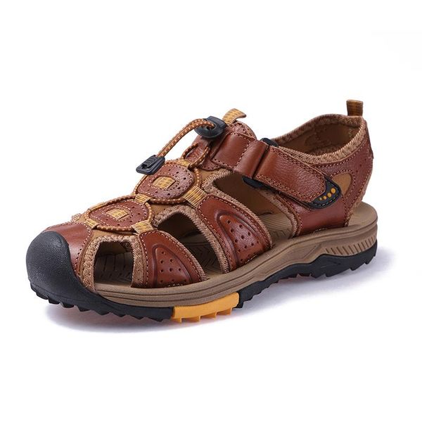 sandals mens summer genuine leather outdoor men's shoes for male casual water walking beach sandalias sandal 39-45, Black
sandals mens summer genuine leather outdoor men's shoes for male casual water walking beach sandalias sandal 39-45, Black