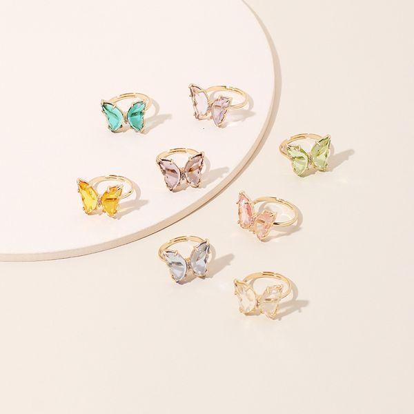 acrylic butterfly color transparent ring for women crystal animal metal finger punk fashion party jewelry, Silver
acrylic butterfly color transparent ring for women crystal animal metal finger punk fashion party jewelry, Silver