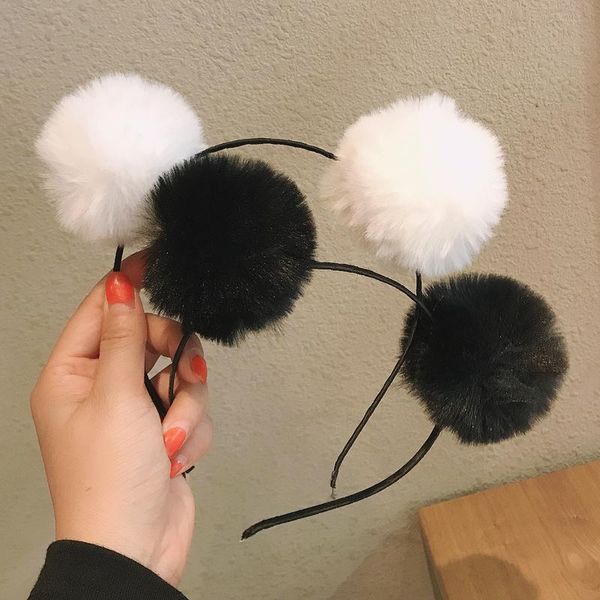 the kawaii child headband hairball bear ears narrow side plush hairband wash face tie press hair accessories, Slivery;white
the kawaii child headband hairball bear ears narrow side plush hairband wash face tie press hair accessories, Slivery;white