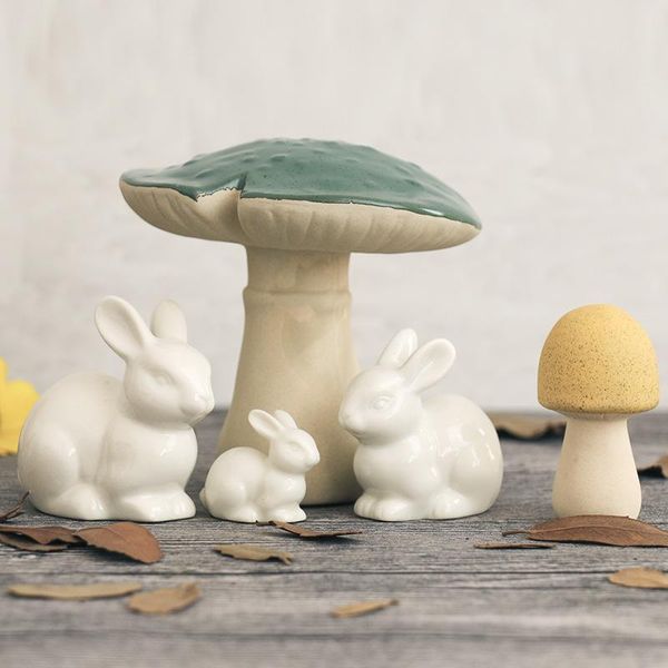 decorative objects & figurines 3pcs/set lovely ceramic family porcelain hare nordic style white home decoration craft fairy micro lan
decorative objects & figurines 3pcs/set lovely ceramic family porcelain hare nordic style white home decoration craft fairy micro lan
