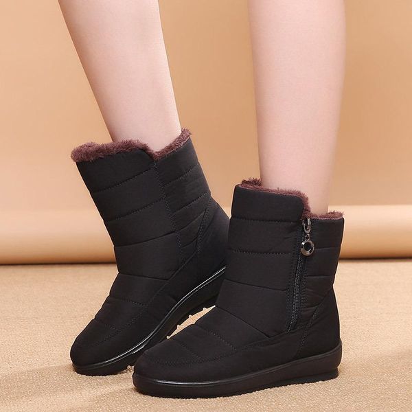 fashion waterproof breathable comfortable air-slip winter boots with cotton velvet shoes warm large size, Black
fashion waterproof breathable comfortable air-slip winter boots with cotton velvet shoes warm large size, Black