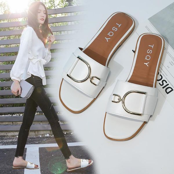 slippers women's summer fashion flip flops leather flat heel outdoor casual beach home, Black
slippers women's summer fashion flip flops leather flat heel outdoor casual beach home, Black