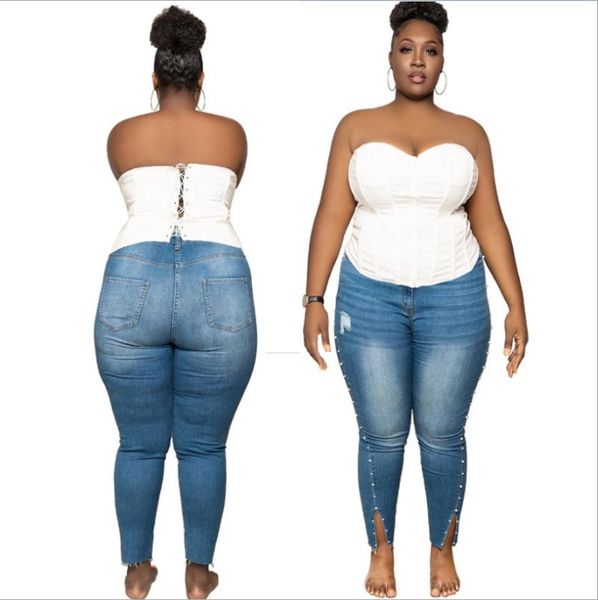 women's jeans shzq casual women solid skinny split 2021 autumn arrivals lady's high waist beading easy matching pencil denim pants, Blue
women's jeans shzq casual women solid skinny split 2021 autumn arrivals lady's high waist beading easy matching pencil denim pants, Blue