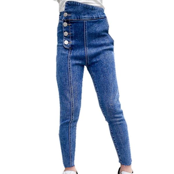 spring jeans for girls button children's elastic waist kids pencil pants girl casual autumn clothes 6 8 10 12 14y, Blue
spring jeans for girls button children's elastic waist kids pencil pants girl casual autumn clothes 6 8 10 12 14y, Blue