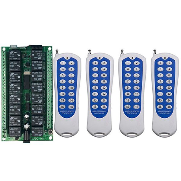 smart home control dc 12v 24v 16 channels 16ch rf wireless remote switch system receiver transmitter relay 315/433 mhz
smart home control dc 12v 24v 16 channels 16ch rf wireless remote switch system receiver transmitter relay 315/433 mhz