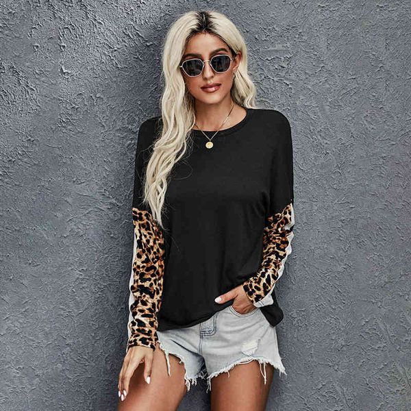 women's jackets autumn leopard sweaters contrast printing around the neck long sleeve women's capes fgmk, Black;brown
women's jackets autumn leopard sweaters contrast printing around the neck long sleeve women's capes fgmk, Black;brown