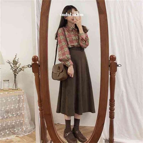 a line solid women skirts pleated mi-long knee length skirt female vintage suede jupe femme faldas mujer 210708, Black
a line solid women skirts pleated mi-long knee length skirt female vintage suede jupe femme faldas mujer 210708, Black