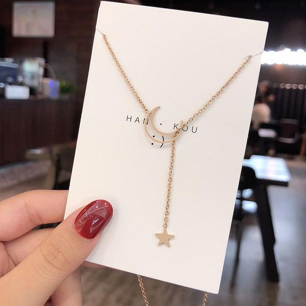 pendant necklaces jewelry gift vintage charm style indifference star moon minority rose gold design clavicle girl choker party necklace for, Silver
pendant necklaces jewelry gift vintage charm style indifference star moon minority rose gold design clavicle girl choker party necklace for, Silver