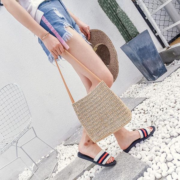 fashion women bag straw casual ladies weaving bucket beach shoulder bags cosmetic & cases
fashion women bag straw casual ladies weaving bucket beach shoulder bags cosmetic & cases