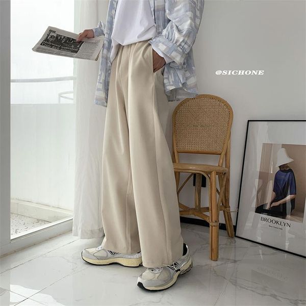 men's pants summer thin casual fashion straight wide leg men streetwear loose ice silk mens trousers m-2xl, Black
men's pants summer thin casual fashion straight wide leg men streetwear loose ice silk mens trousers m-2xl, Black