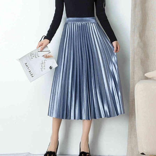 skirts autumn winter veet mid calf elastic waist candy plueche metallic a-line long pleated skirts, Black
skirts autumn winter veet mid calf elastic waist candy plueche metallic a-line long pleated skirts, Black