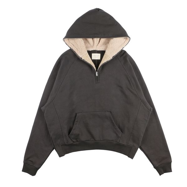 chao brand fog double line essentials high street loose oversize hoodie solid color couple coat men, Black
chao brand fog double line essentials high street loose oversize hoodie solid color couple coat men, Black