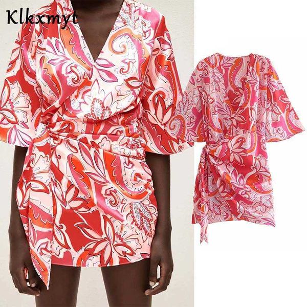 klkxmyt za summer dress women print v neck woman es short sleeve wrap mini vintage knot casual women's es 210527, Black;gray
klkxmyt za summer dress women print v neck woman es short sleeve wrap mini vintage knot casual women's es 210527, Black;gray