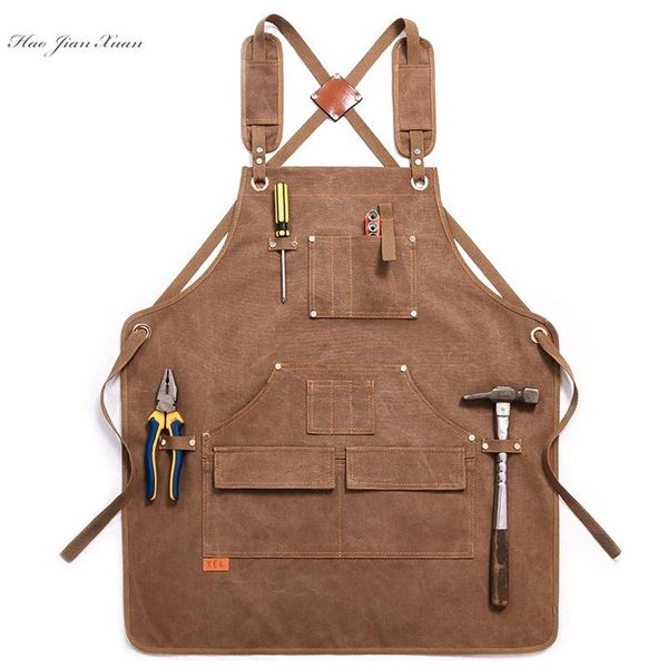 aprons durable goods heavy duty canvas work apron with tool pockets cross-back straps adjustable for woodworking painting
aprons durable goods heavy duty canvas work apron with tool pockets cross-back straps adjustable for woodworking painting