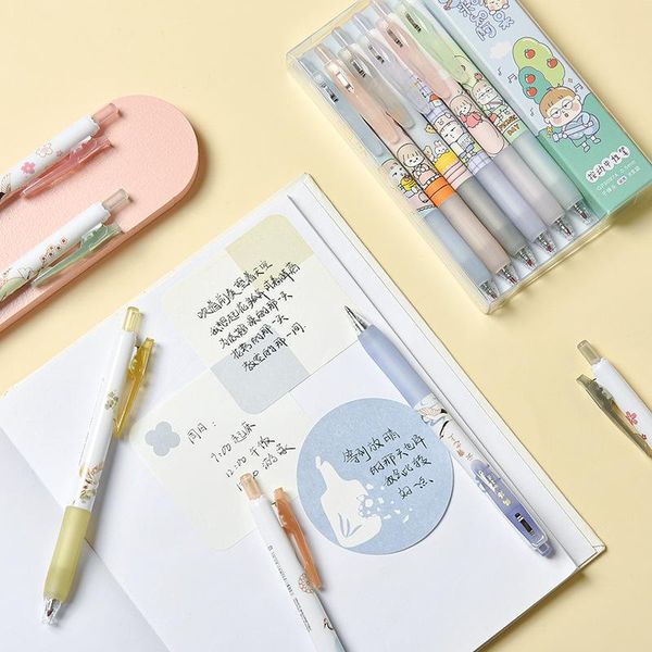 gel pens 6 pcs/lot cute cartoon 0.5 mm black ink for school office supplies stationery
gel pens 6 pcs/lot cute cartoon 0.5 mm black ink for school office supplies stationery