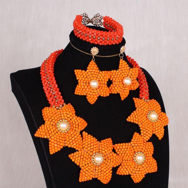 wedding jewelry sets 4ujewelry african beads set craft flowers orange nigerian necklace for women 2021 fashion crystal party, Slivery;golden
wedding jewelry sets 4ujewelry african beads set craft flowers orange nigerian necklace for women 2021 fashion crystal party, Slivery;golden