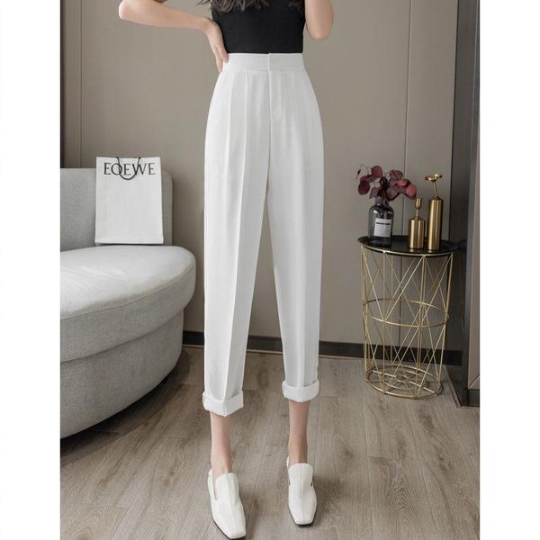 women's pants & capris 2021 women spring vintage solid harem trouser ladies pockets high waist chiffon pant female causal straight suit, Black;white
women's pants & capris 2021 women spring vintage solid harem trouser ladies pockets high waist chiffon pant female causal straight suit, Black;white