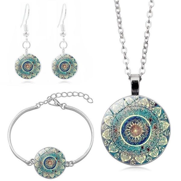 earrings & necklace 4pcs mandala time gem creative metal bracelet jewelry set, Silver
earrings & necklace 4pcs mandala time gem creative metal bracelet jewelry set, Silver