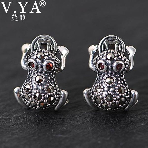 stud v.ya 925 silver frog earrings for women retro sterling animal lucky chinese vintage fine jewelry, Golden;silver
stud v.ya 925 silver frog earrings for women retro sterling animal lucky chinese vintage fine jewelry, Golden;silver
