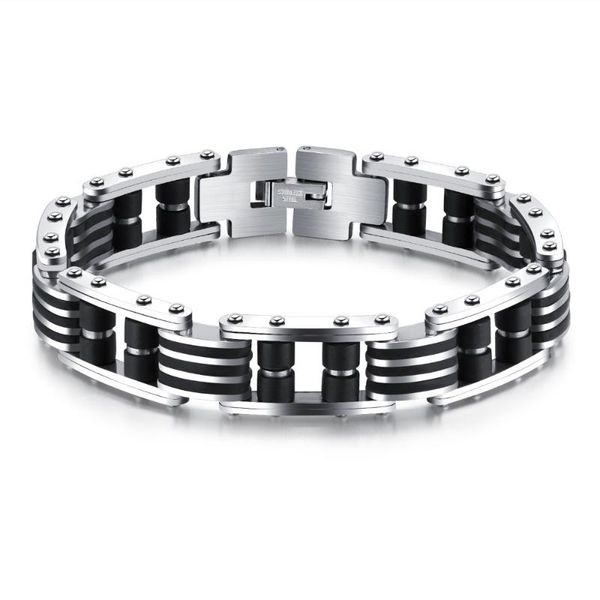 charm bracelets fashion punk black stainless steel bracelet men motorcycle chain men's birthday jewelry gift 3-gs872, Golden;silver
charm bracelets fashion punk black stainless steel bracelet men motorcycle chain men's birthday jewelry gift 3-gs872, Golden;silver