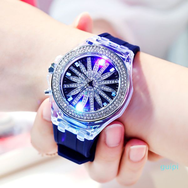 rotating guou luminous watch male and female students colorful flashing light waterproof creative large dial, Slivery;brown
rotating guou luminous watch male and female students colorful flashing light waterproof creative large dial, Slivery;brown
