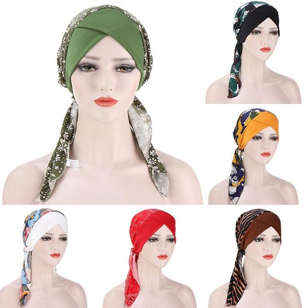 beanie/skull caps muslim women soft flower print turban hat cancer chemo beanies bonnet pre-tied scarf headwear headwrap hair accessories, Blue;gray
beanie/skull caps muslim women soft flower print turban hat cancer chemo beanies bonnet pre-tied scarf headwear headwrap hair accessories, Blue;gray