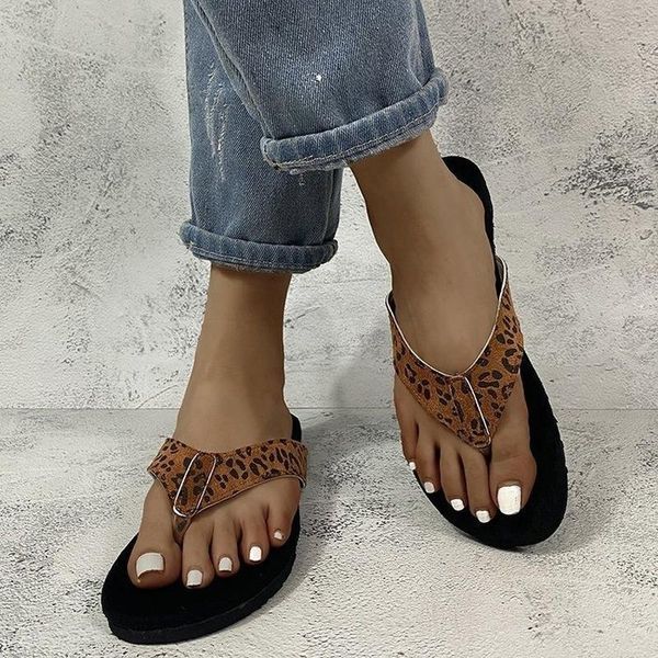 leopard printing flip flops outdoor lightweight slippers women summer beach shoes casual peep toe, Black
leopard printing flip flops outdoor lightweight slippers women summer beach shoes casual peep toe, Black