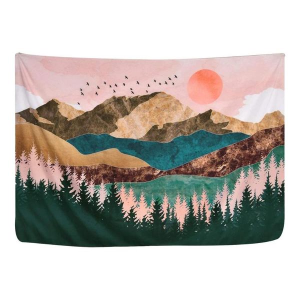 tapestries mountain tapestry forest trees sunset natural landscape wall hanging for room decoration
tapestries mountain tapestry forest trees sunset natural landscape wall hanging for room decoration