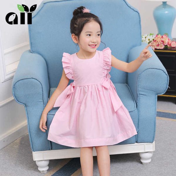 girls solid ruffles 100% cotton summer dress for kids children bows pleated sundress soft basic clothing 210529, Red;yellow
girls solid ruffles 100% cotton summer dress for kids children bows pleated sundress soft basic clothing 210529, Red;yellow